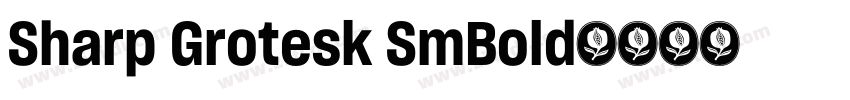 Sharp Grotesk SmBold字体转换